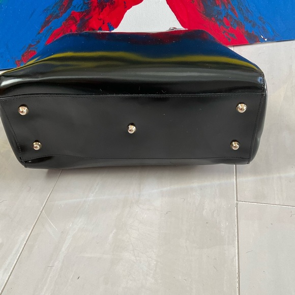 AB Bellucci Black Leather Bag - Picture 5 of 7